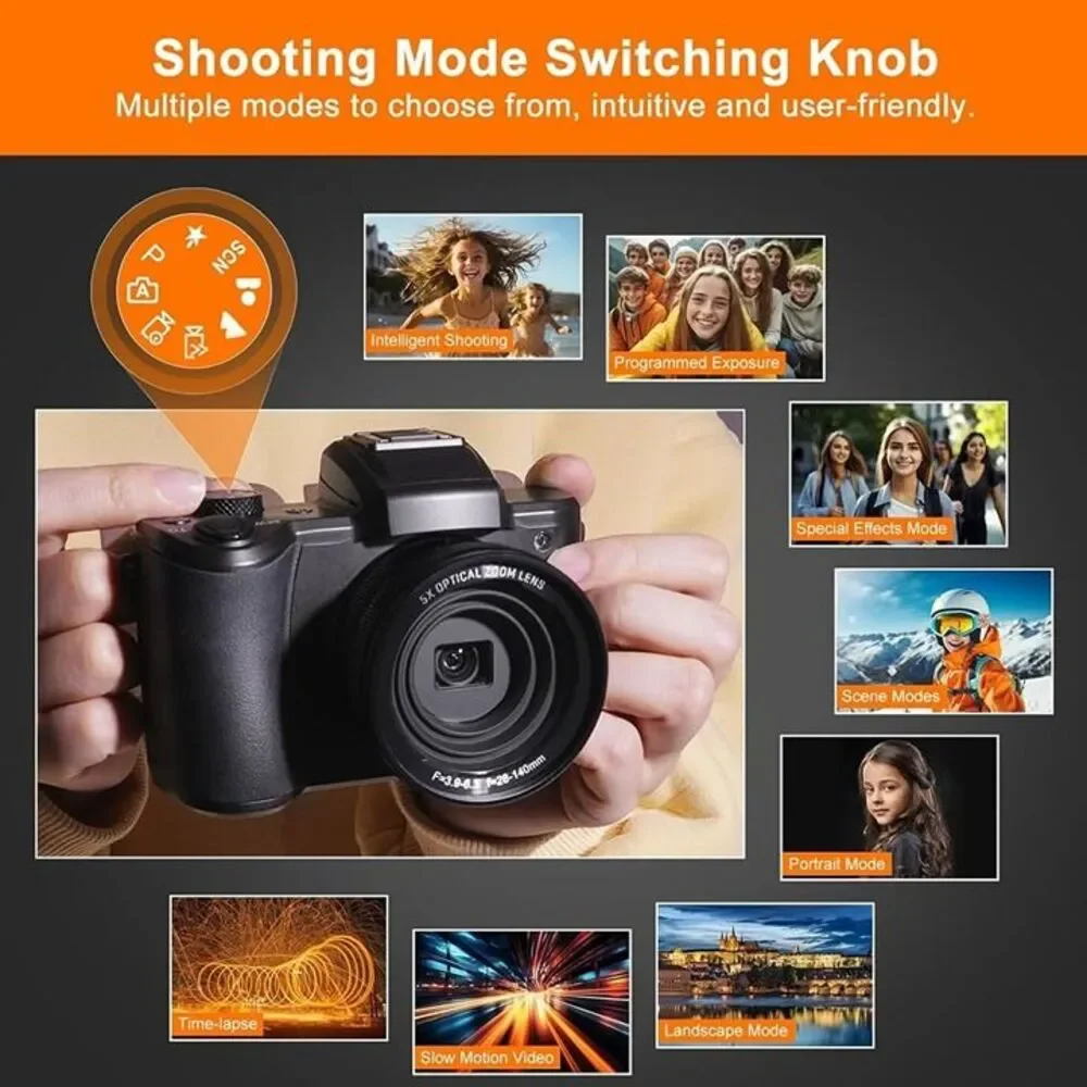 5K Ultra HD 5x Optical Zoom Digital Camera